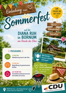 Sommerfest am 14. Juni 2026 in Bornum