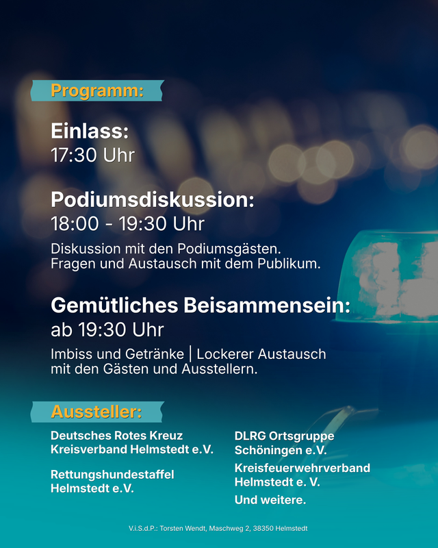 Informationen zu Ort und Zeit der Veranstaltung