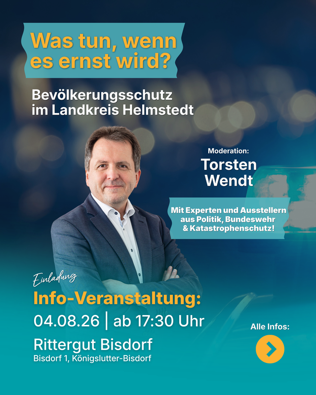 Informationsveranstaltung zum Bevölkerungsschutz im Landkreis Helmstedt